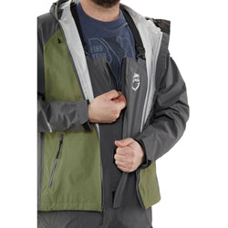 NRS Champion Bibs in Dark Shadow model zipper2