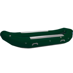 AIRE 126 Double-D Raft in Dark Green angle