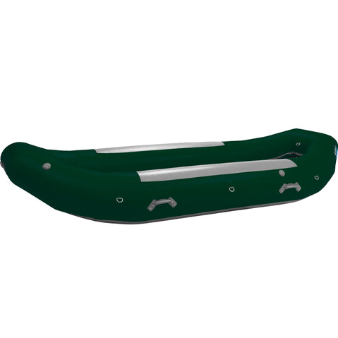 AIRE 126 Double-D Raft in Dark Green angle