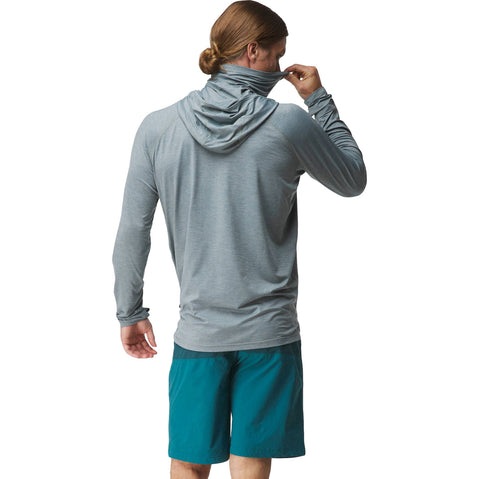 NRS Men's Silkweight Varial Hoodie slate model back