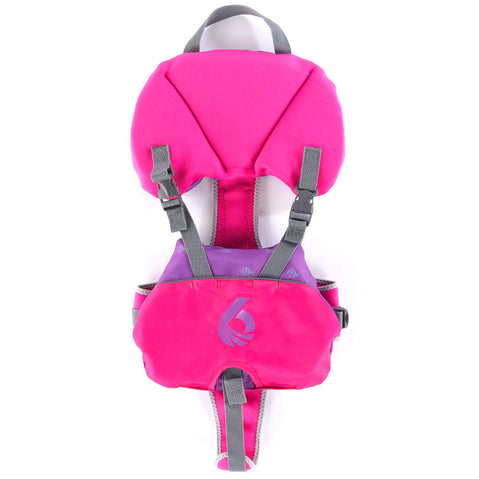 Level Six Puffer Infant Lifejacket (PFD) in Pink front