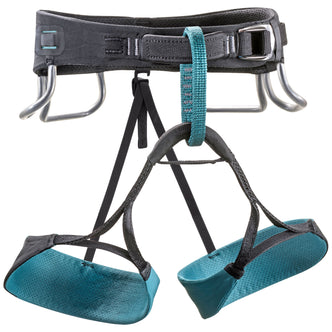 Black Diamond Women's Zone Rock Climbing Harness (Closeout) in Dark Caspian front