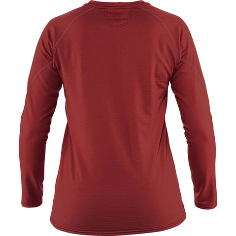 NRS Women's Lightweight Long Sleeve Shirt in Vino back