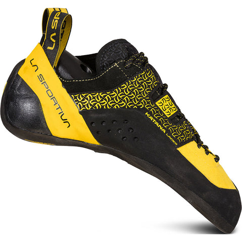 La Sportiva Men's Katana Lace Rock Climbing Shoes in Yellow/Black side