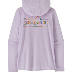 Patagonia Women's Cap Cool Daily Graphic Hoody in Unity Fitz: Foxglove Purple back