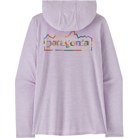 Patagonia Women's Cap Cool Daily Graphic Hoody in Unity Fitz: Foxglove Purple back