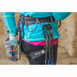 Metolius Safe Tech Comp Harness in lifestyle side