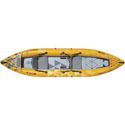 Advanced Elements StraitEdge 2 Pro Inflatable Kayak in Yellow/Gray top