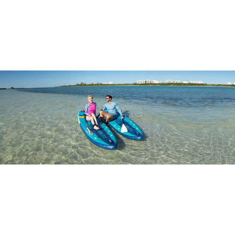 Sea Eagle LongBoard 11 Electric Pump Inflatable SUP Package lifestyle
