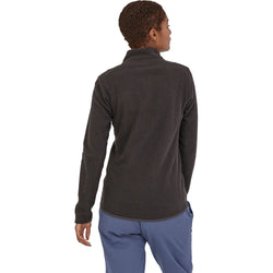 Patagonia Women's R1 Air Zip Neck Shirt Black model back view