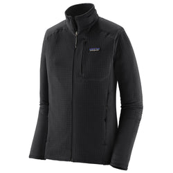 Patagonia Women's R1 Jacket in Black angle view