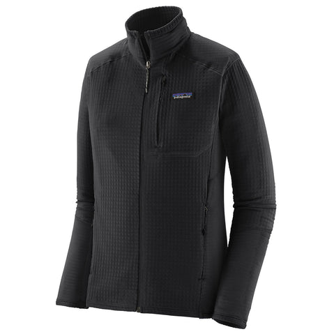 Patagonia Women's R1 Jacket in Black angle view