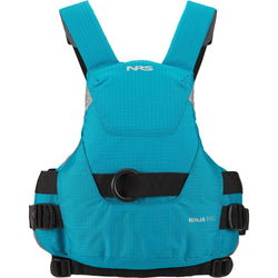NRS Ninja Pro Rescue Lifejacket (PFD) in Aqua back
