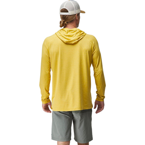 NRS Men's Silkweight Hoodie in Maize model back