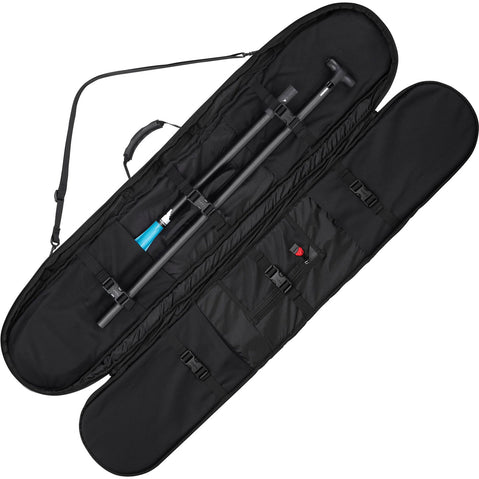 NRS Fortuna 100 Travel 3-Piece SUP Paddle Teal in paddle bag
