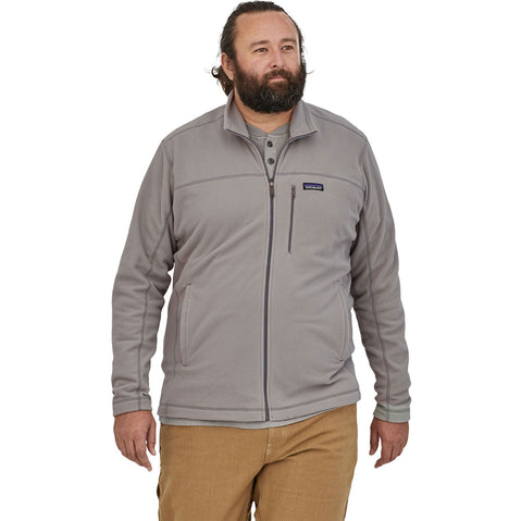 Patagonia Men's Micro D Jacket in Feather Grey model front