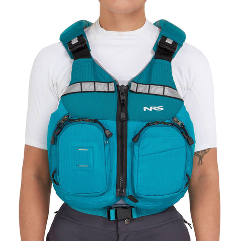 NRS cVest Lifejacket (PFD) in Aqua model front