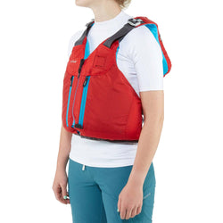NRS Women's Zoya Kayak Lifejacket (PFD) (Closeout) in Red lifestyle