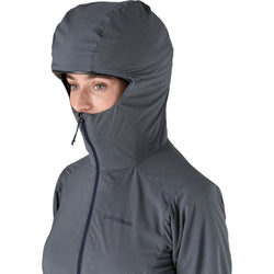 Patagonia Women's Nano-Air Ultralight Full-Zip Hoody in Smolder Blue hood