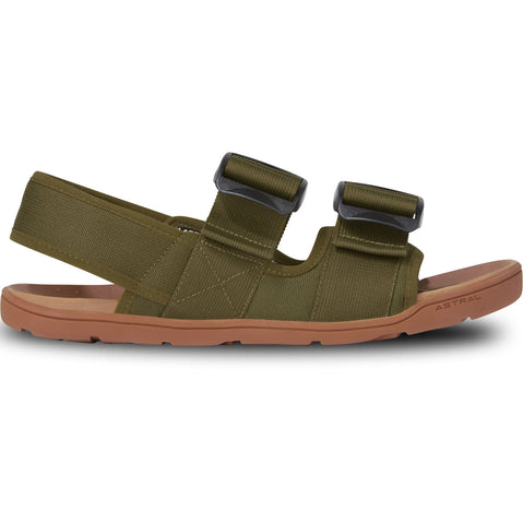 Astral Men's Webber Sandals in Olive Green right side