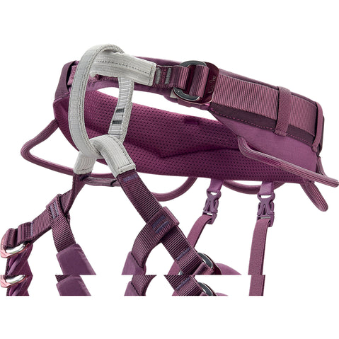 Petzl Women's Luna Rock Climbing Harness in Violet side
