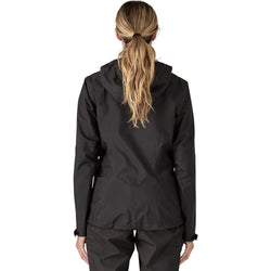 Patagonia Women's Granite Crest Rain Jacket in Black model back