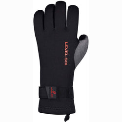 Level Six Electron 3 mm Neoprene Paddling Gloves in Black back