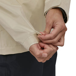 Patagonia Women's TorrentShell 3L Jacket model neck closure