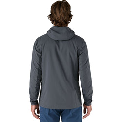 Patagonia Men's Nano-Air Ultralight Full-Zip Hoody in Smolder Blue model back