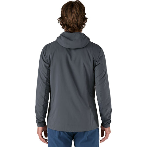 Patagonia Men's Nano-Air Ultralight Full-Zip Hoody in Smolder Blue model back