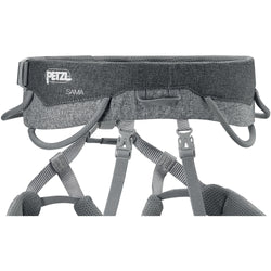 Petzl Men's Sama Rock Climbing Harness in Gray back crop