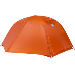 Big Agnes Copper Spur UL 2 Person Backpacking Tent in Tangelo with fly closed