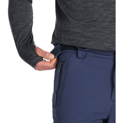 Outdoor Research Men's Cirque II Pants in Naval Blue waist tabs