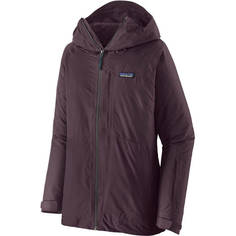 Patagonia Women's 3-in1 Powder Town Jacket in Obsidian Plum angle