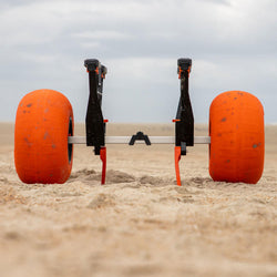 TowNStow Bunkster Kayak Cart with Sand Tires lifestyle