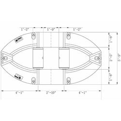 Star Inflatables Water Bug I 11 Standard Floor Raft diagram