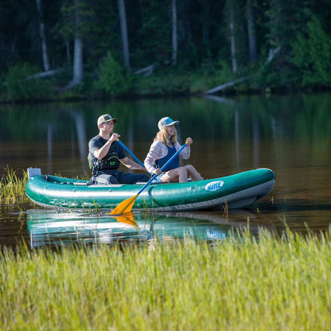 AIRE Traveler Inflatable Canoe  canoeing on flatwater