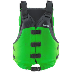 NRS Big Water V Rafting Lifejacket (PFD) in Green front