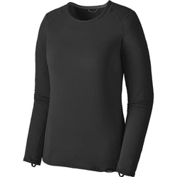 Patagonia Women's Capilene Thermal Weight Crew Shirt in Black angle