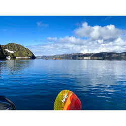 Aqua Bound Whiskey Fiberglass Straight Shaft Versa-Lok 2-Piece Kayak Paddle lifestyle