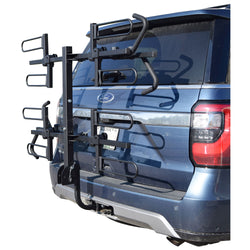 Malone Runway HM4 Bike Hitch Rack installed on a car side view