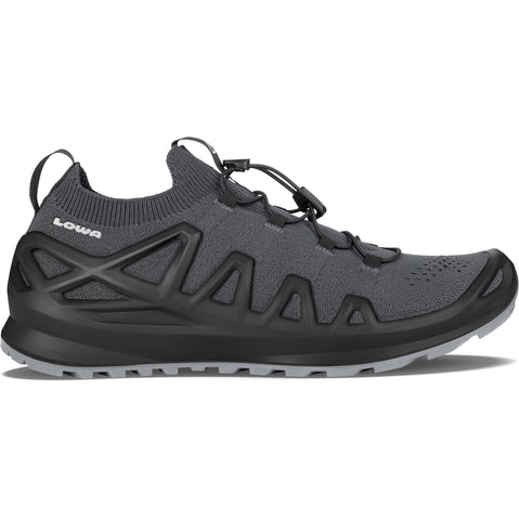 Lowa Men's Fusion 2 Lo Hiking Shoe Black/Grey Side