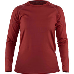 NRS Women's Lightweight Long Sleeve Shirt in Vino front