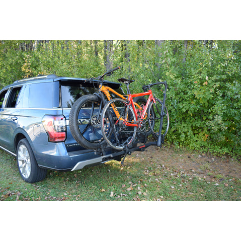 Malone Pilot HM2 Bike Hitch Rack with bikes loaded