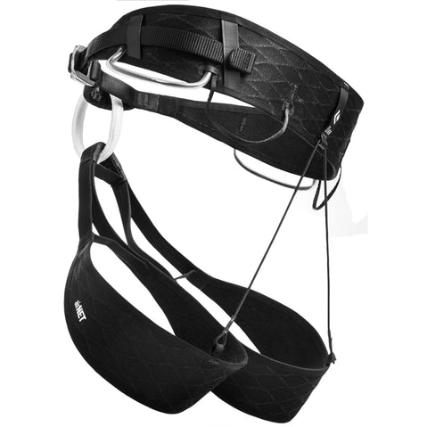 Black Diamond Men's Airnet Rock Climbing Harness in Black/White side