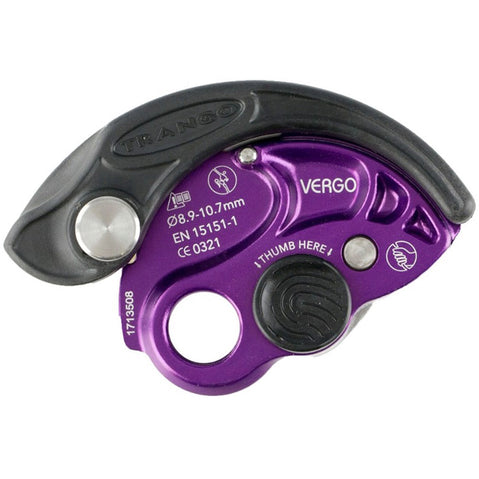 Trango Vergo Belay Device in Purple front