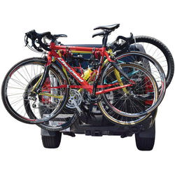 USED Malone Hanger Spare Tire OS 3-Bike Carrier fully loaded rear view