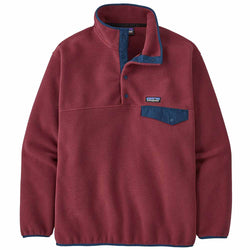 Patagonia Men's Synchilla Snap-T Pullover Top in Sequoia Red front