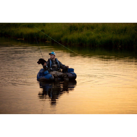 Outcast Prowler Float Tube in Navy lifestyle