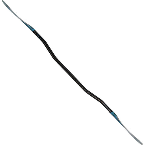 Aqua-Bound Aerial Major Fiberglass Bent Shaft 1-Piece Kayak Paddle in Blue full profile